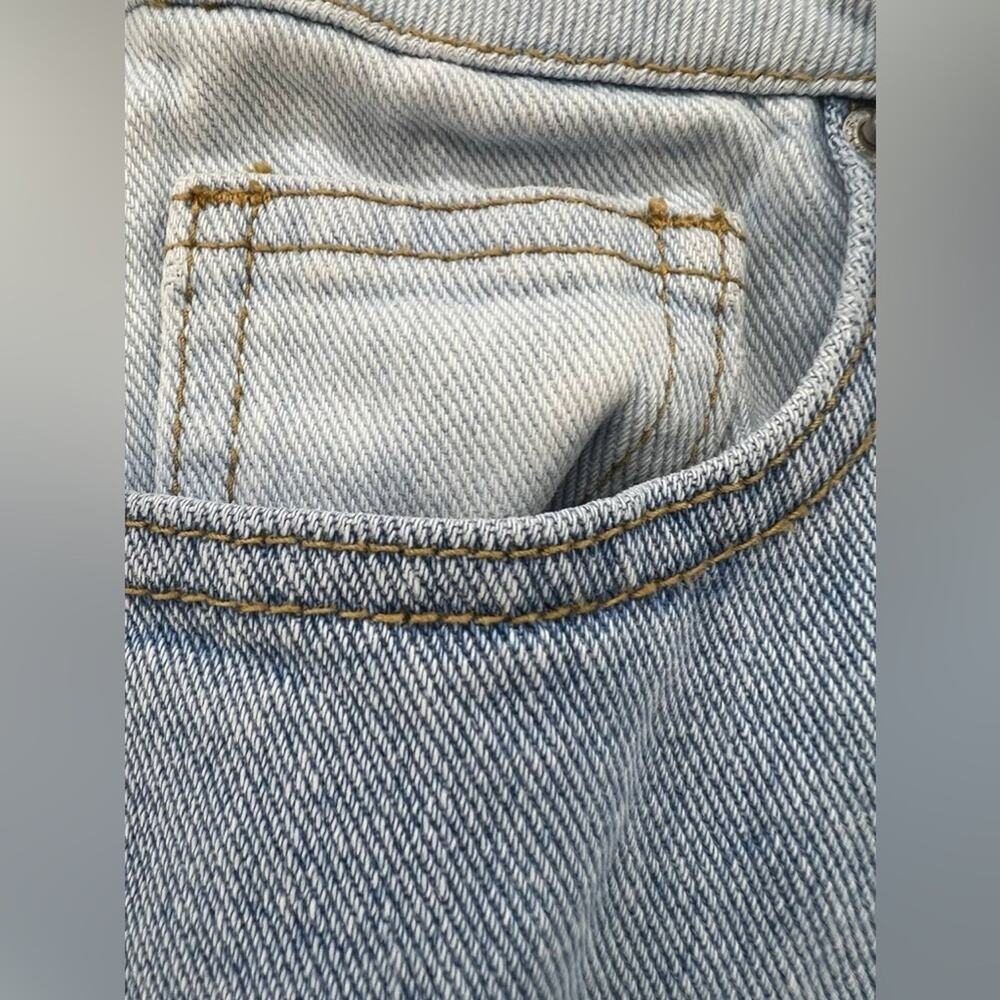 Pacsun Eco Hopper Patch Blue Mom High Rise Jeans Women’s Size 24 - Picture 14 of 15